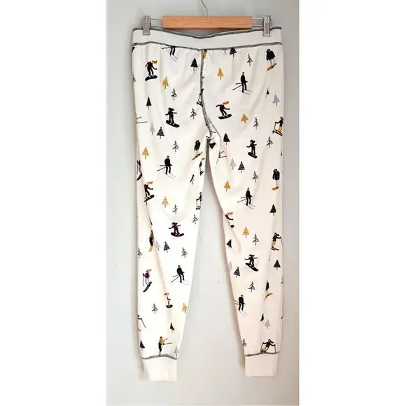 PJ Salvage Aprés Ski Print Pajama Set Long Sleeve Top & Bottoms Womens Sz S - Picture 10 of 10